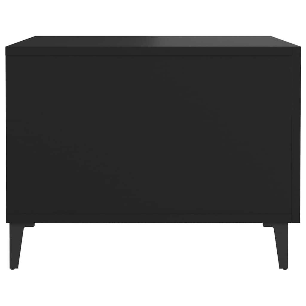 Tables basses avec pieds en métal 2 pcs Noir 50x50x40 cm - XIOS