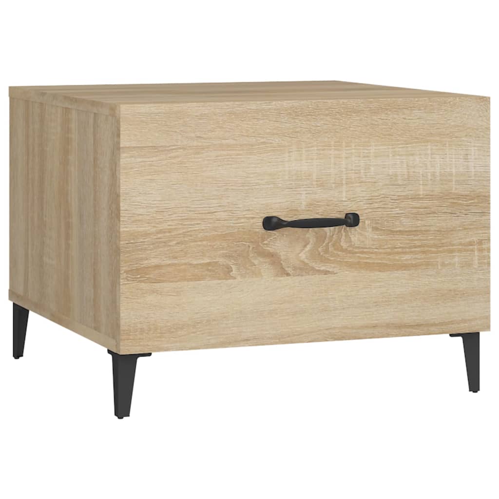 Table basse avec pieds en métal Chêne sonoma 50x50x40 cm - XIOS