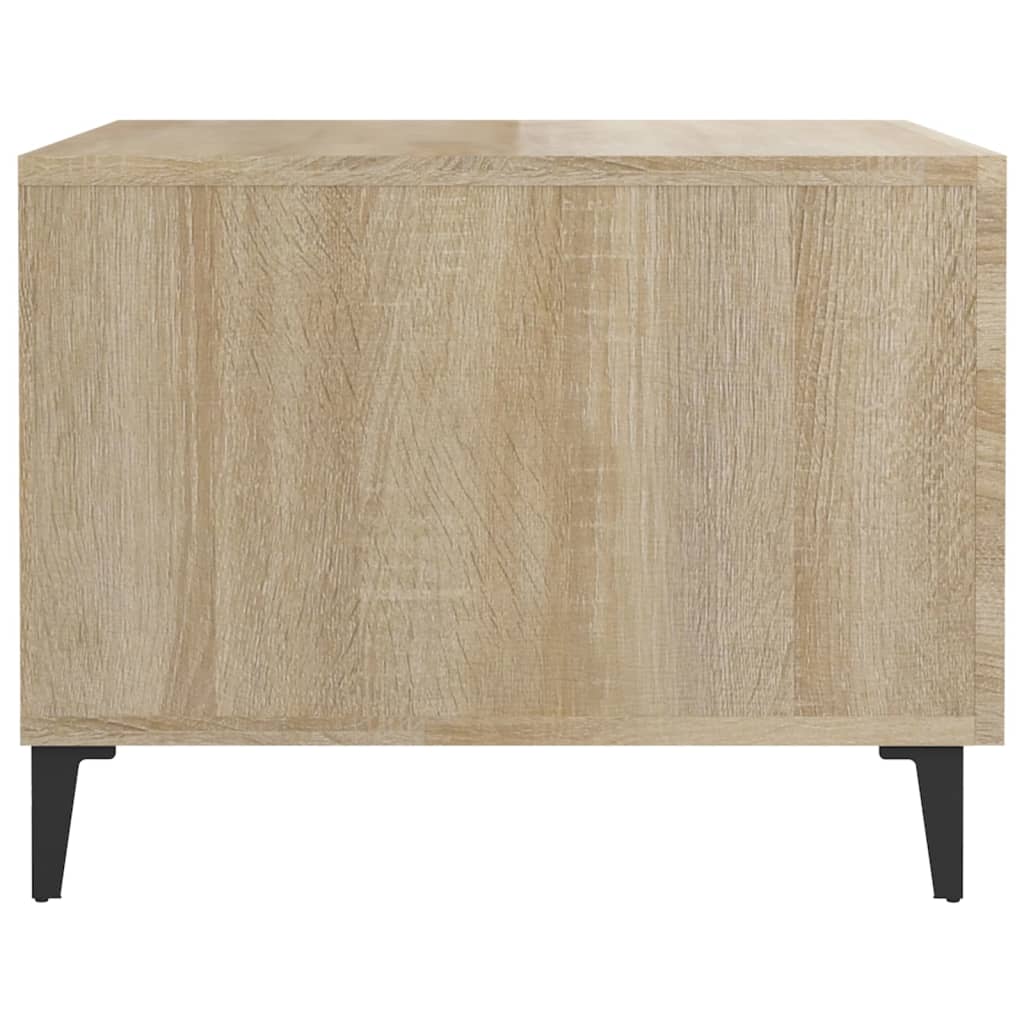 Table basse avec pieds en métal Chêne sonoma 50x50x40 cm - XIOS