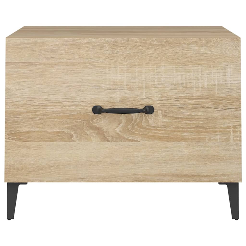 Tables basses avec pieds en métal 2 pcs Chêne sonoma 50x50x40cm - XIOS