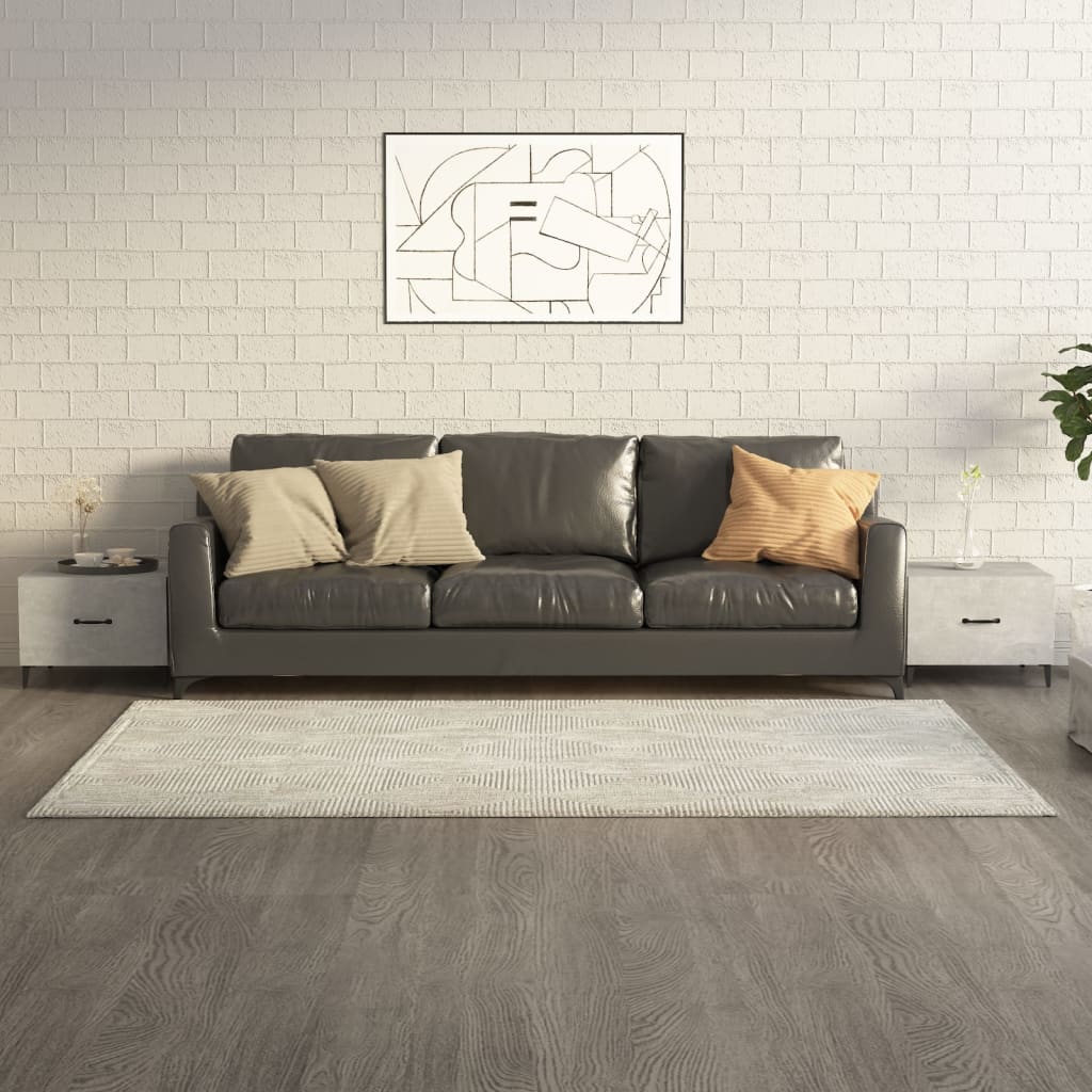 Tables basses avec pieds en métal 2 pcs Gris béton 50x50x40 cm - XIOS