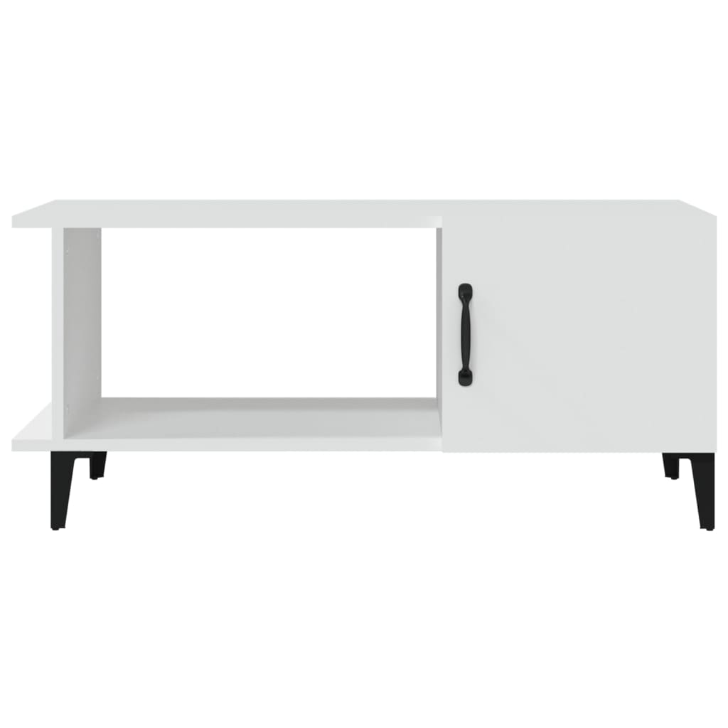 Table basse Blanc 90x50x40 cm Bois d'ingénierie - XIOS