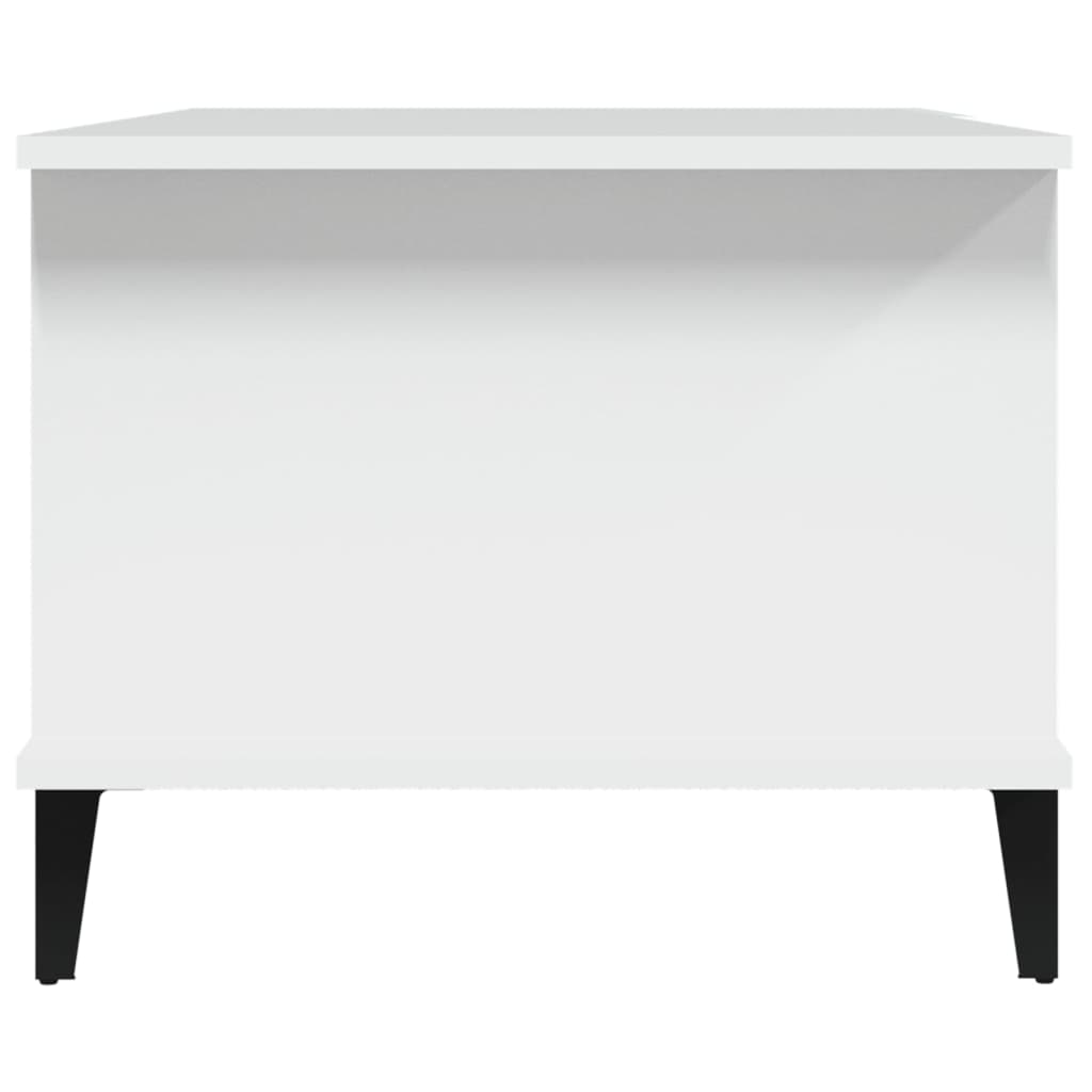 Table basse Blanc 90x50x40 cm Bois d'ingénierie - XIOS