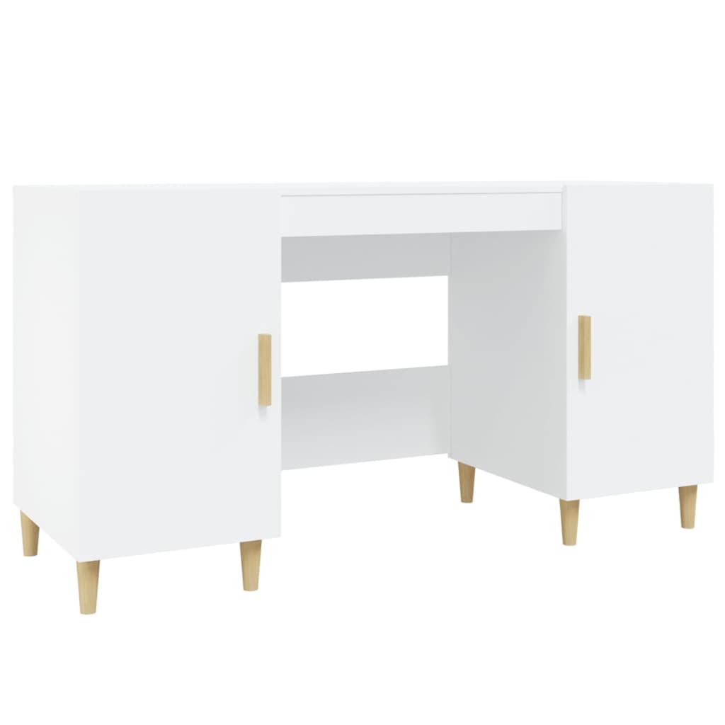 Bureau Blanc 140x50x75 cm Bois d'ingénierie - XIOS