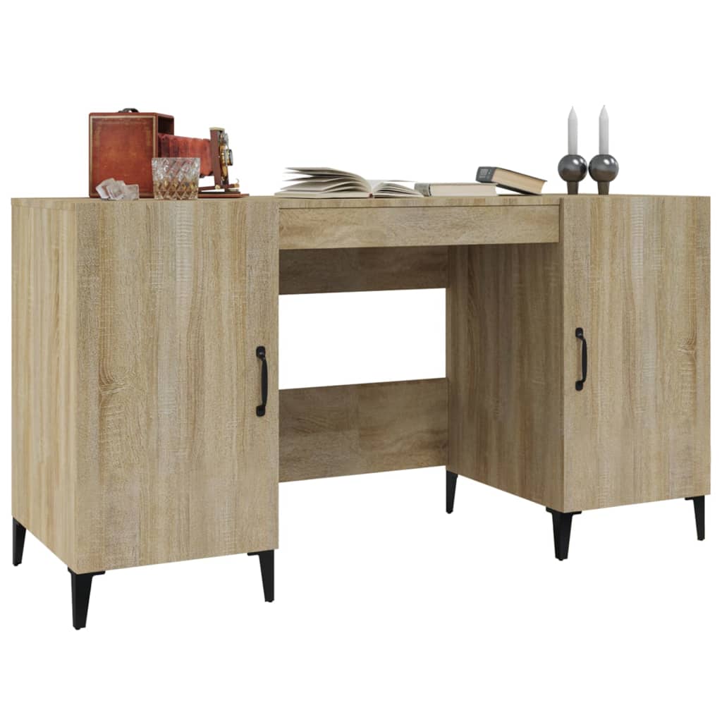 Bureau Chêne sonoma 140x50x75 cm Bois d'ingénierie - XIOS