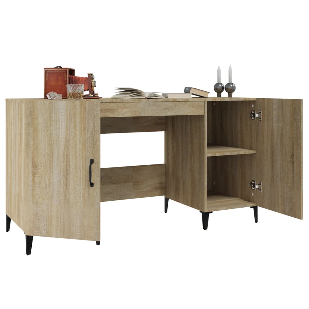 Bureau Chêne sonoma 140x50x75 cm Bois d'ingénierie - XIOS