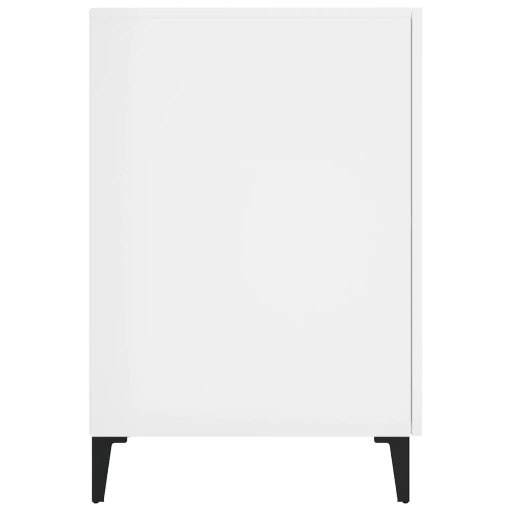Bureau Blanc brillant 140x50x75 cm Bois d'ingénierie - XIOS