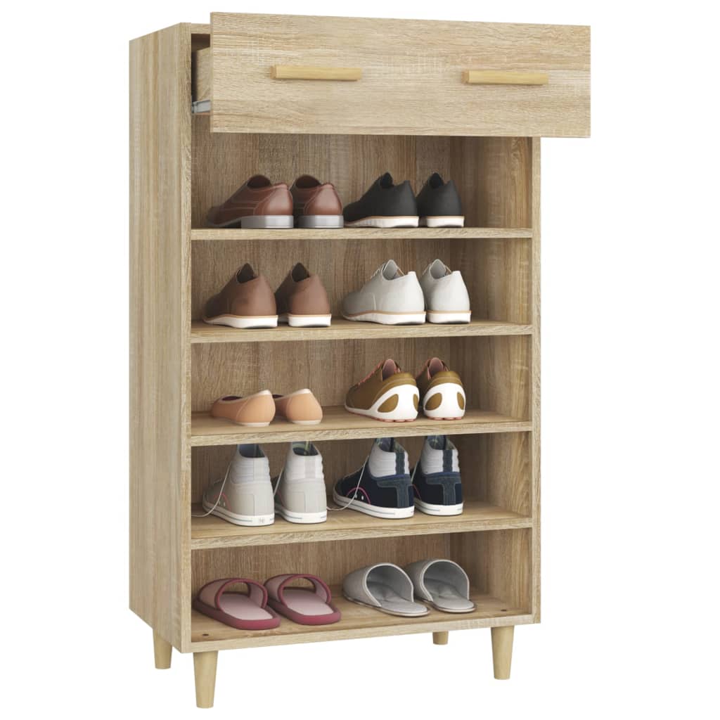 Armoire à chaussures Chêne sonoma 60x35x105cm Bois d'ingénierie - XIOS