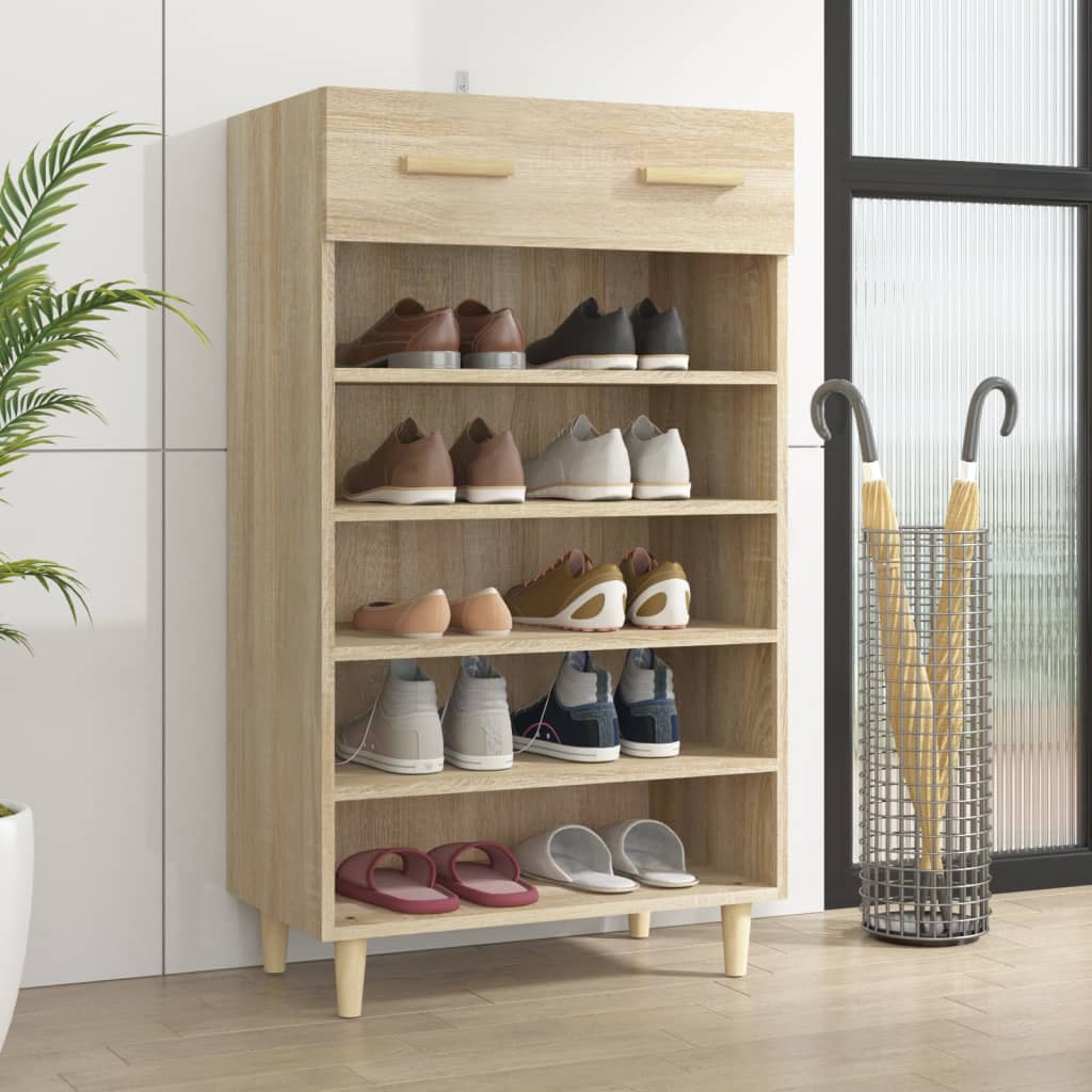 Armoire à chaussures Chêne sonoma 60x35x105cm Bois d'ingénierie - XIOS