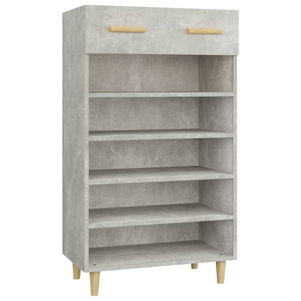 Armoire à chaussures Gris béton 60x35x105 cm Bois d'ingénierie - XIOS