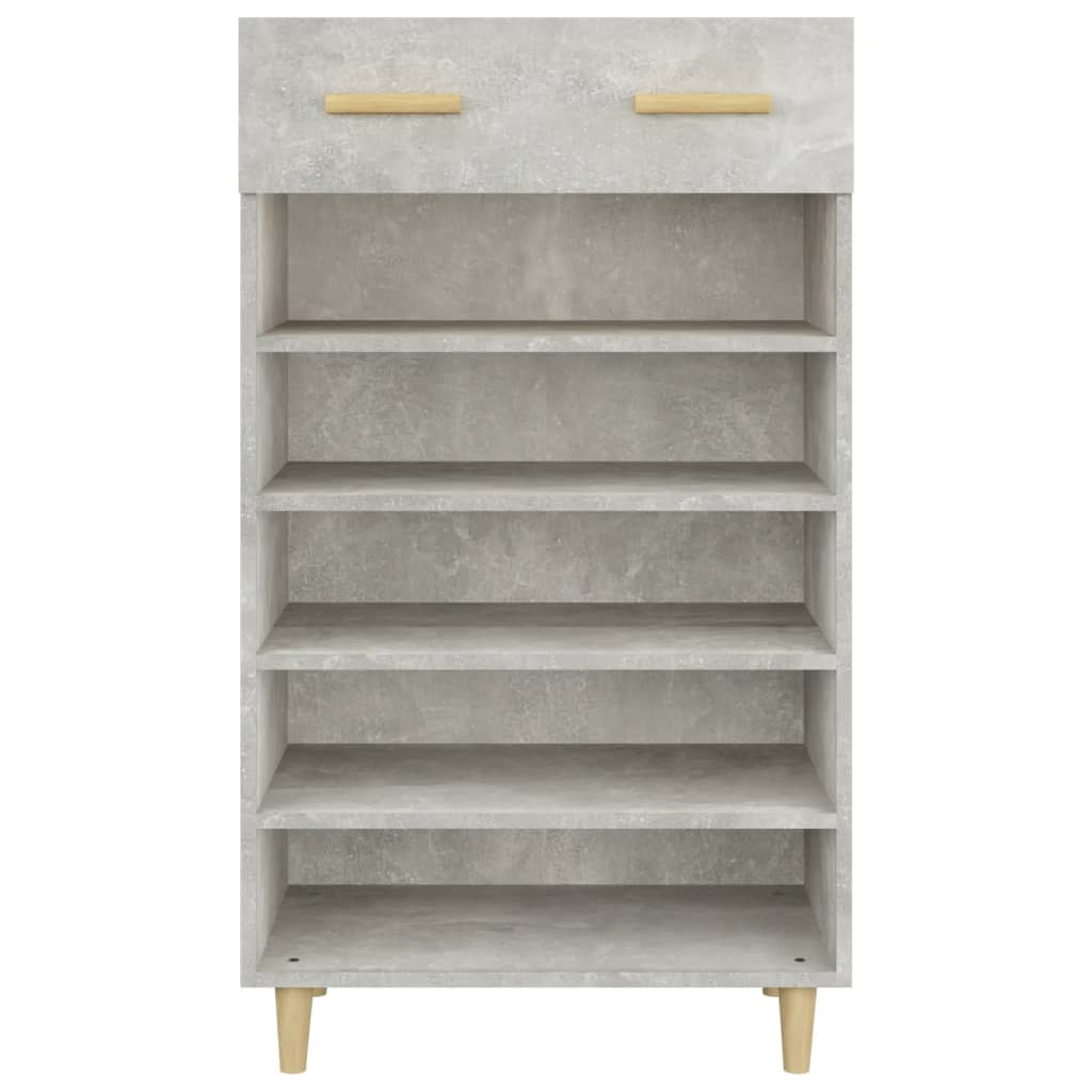 Armoire à chaussures Gris béton 60x35x105 cm Bois d'ingénierie - XIOS