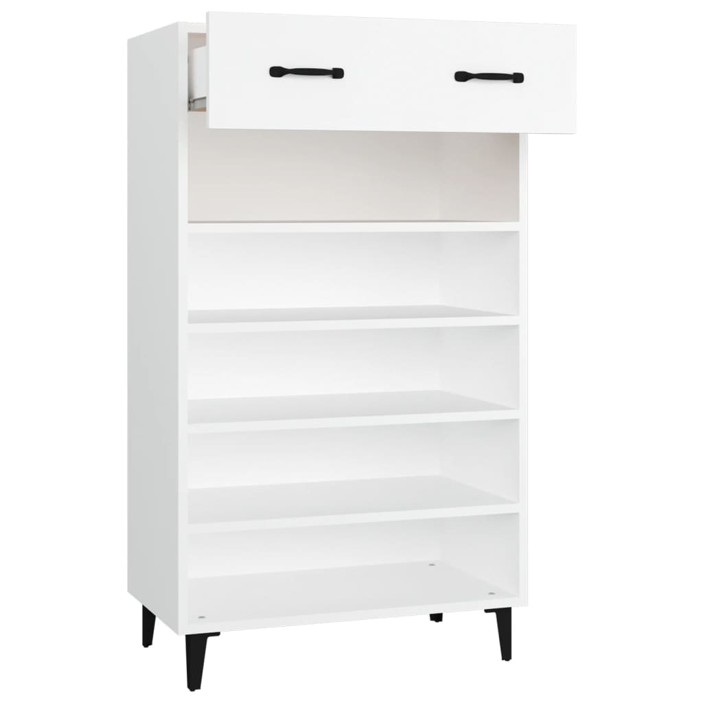 Armoire à chaussures Blanc 60x35x105 cm Bois d'ingénierie - XIOS