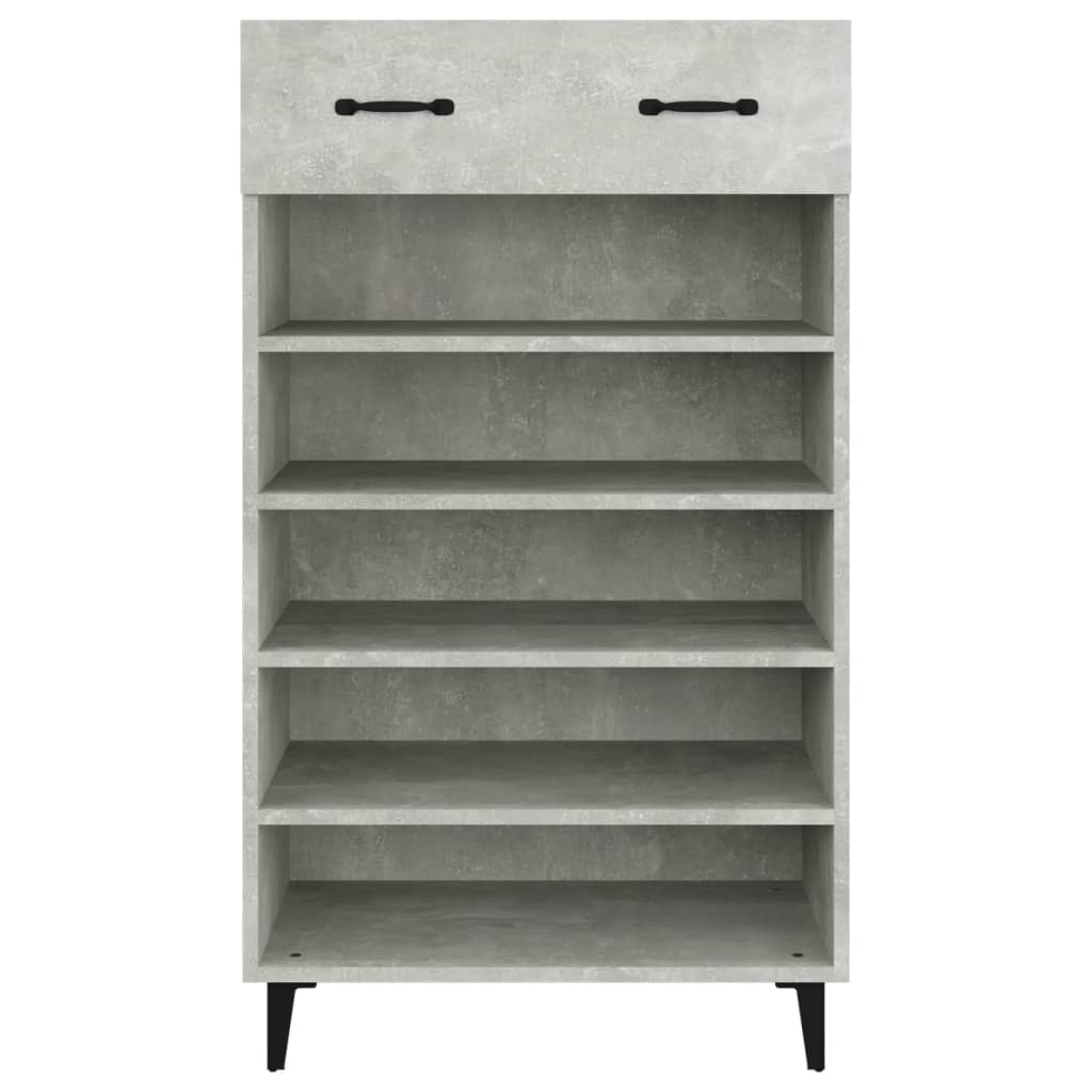 Armoire à chaussures Gris béton 60x35x105 cm Bois d'ingénierie - XIOS