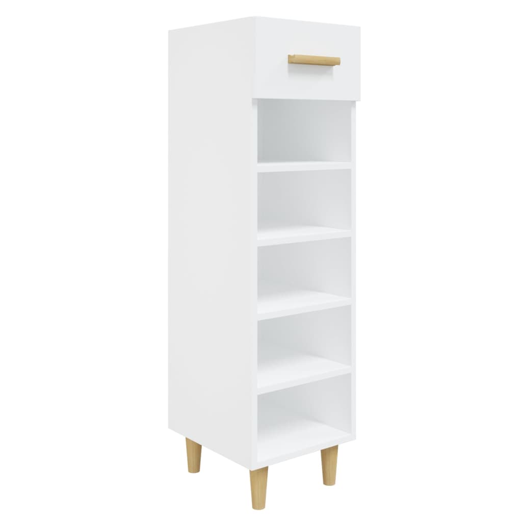 Armoire à chaussures Blanc 30x35x105 cm Bois d'ingénierie - XIOS