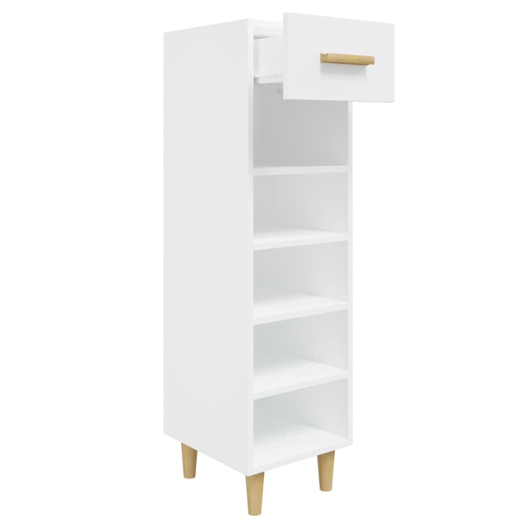 Armoire à chaussures Blanc 30x35x105 cm Bois d'ingénierie - XIOS