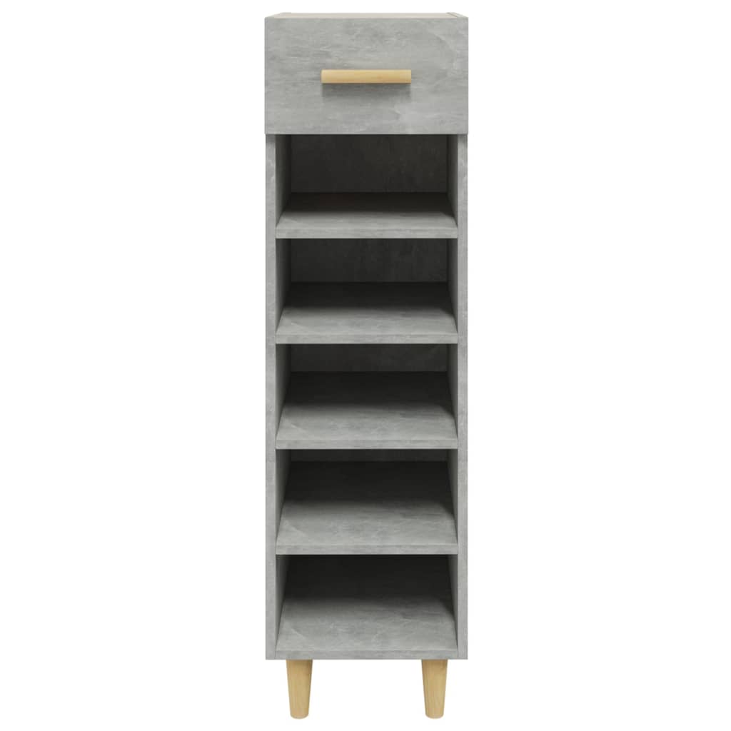 Armoire à chaussures Gris béton 30x35x105 cm Bois d'ingénierie - XIOS