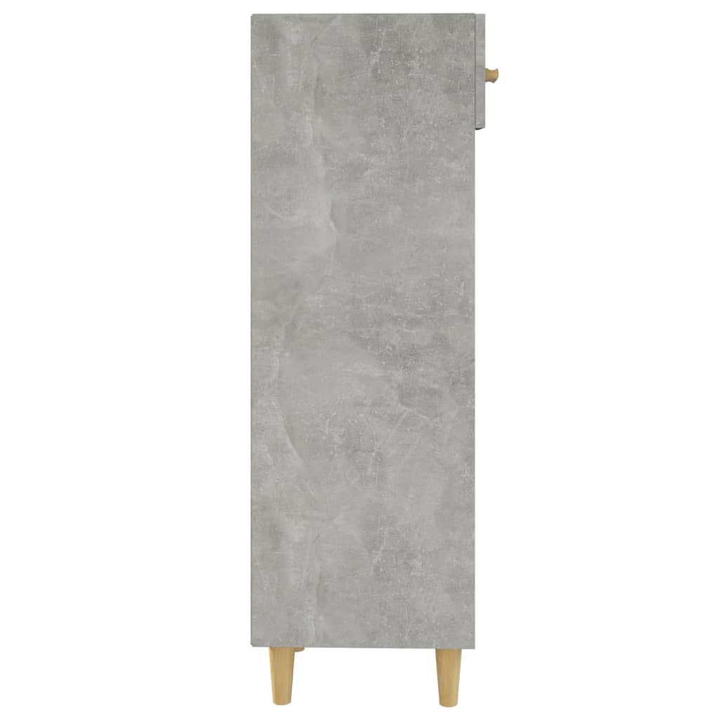 Armoire à chaussures Gris béton 30x35x105 cm Bois d'ingénierie - XIOS