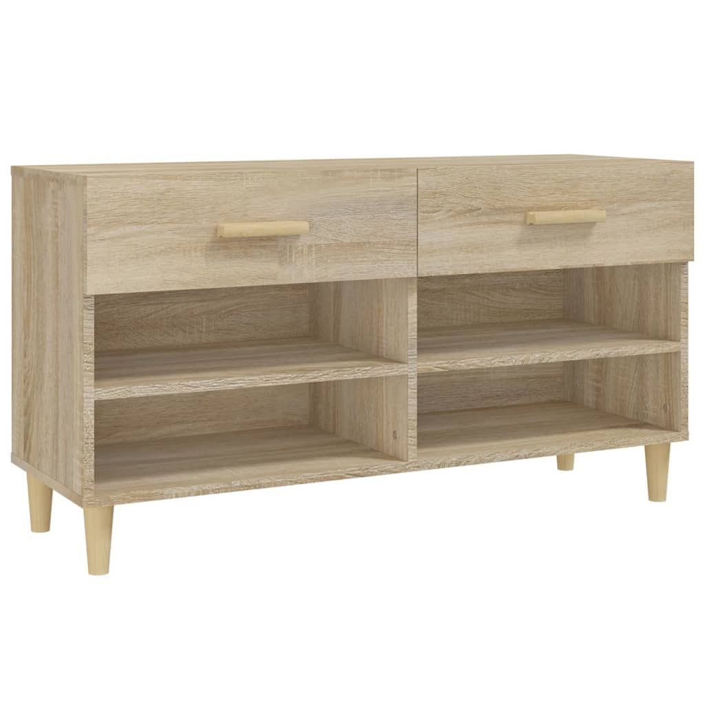 Armoire à chaussures Chêne sonoma 102x35x55cm Bois d'ingénierie - XIOS