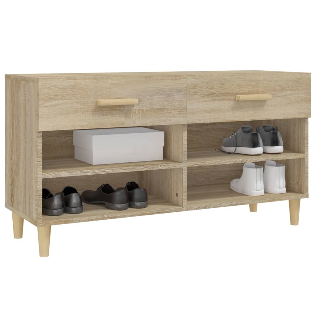 Armoire à chaussures Chêne sonoma 102x35x55cm Bois d'ingénierie - XIOS