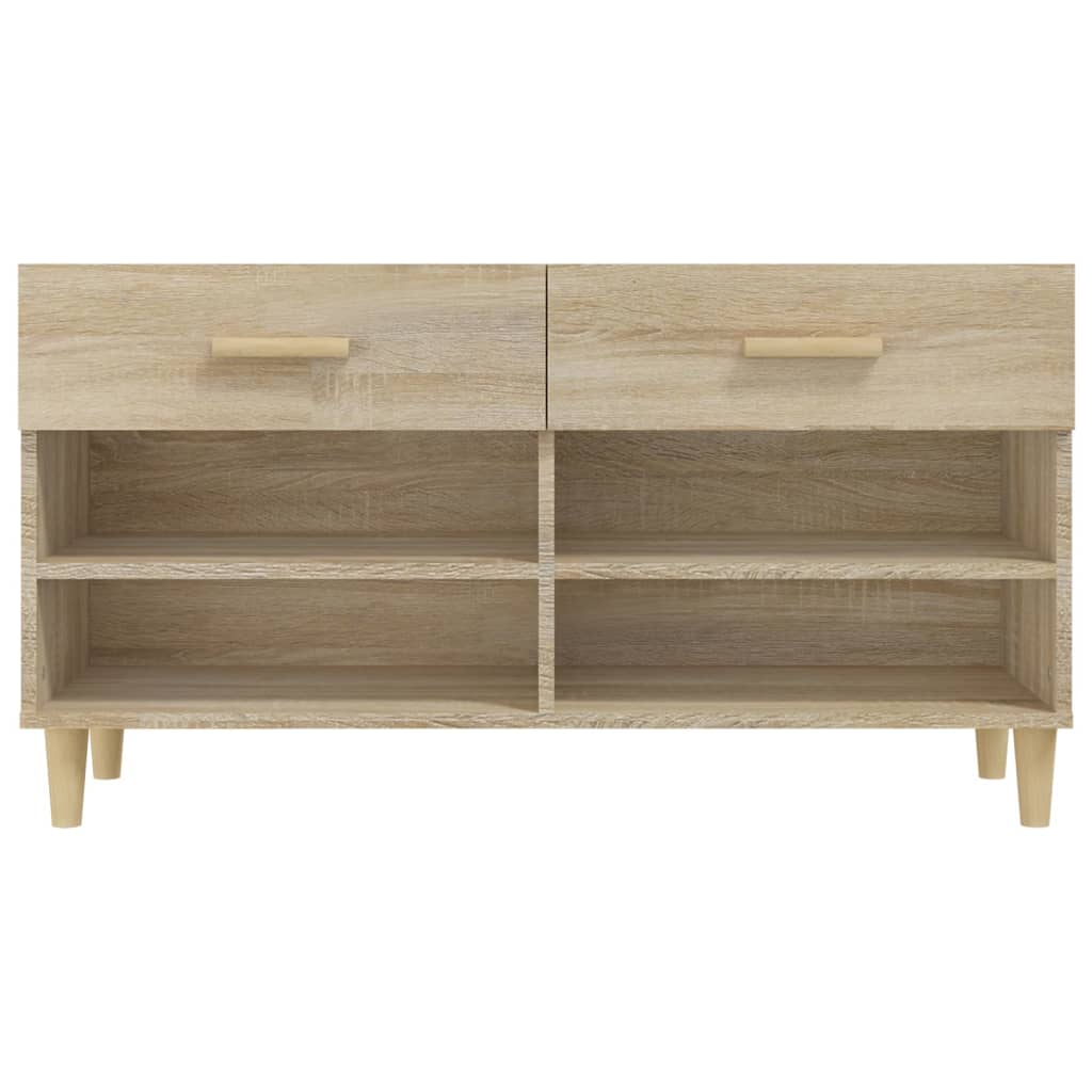 Armoire à chaussures Chêne sonoma 102x35x55cm Bois d'ingénierie - XIOS