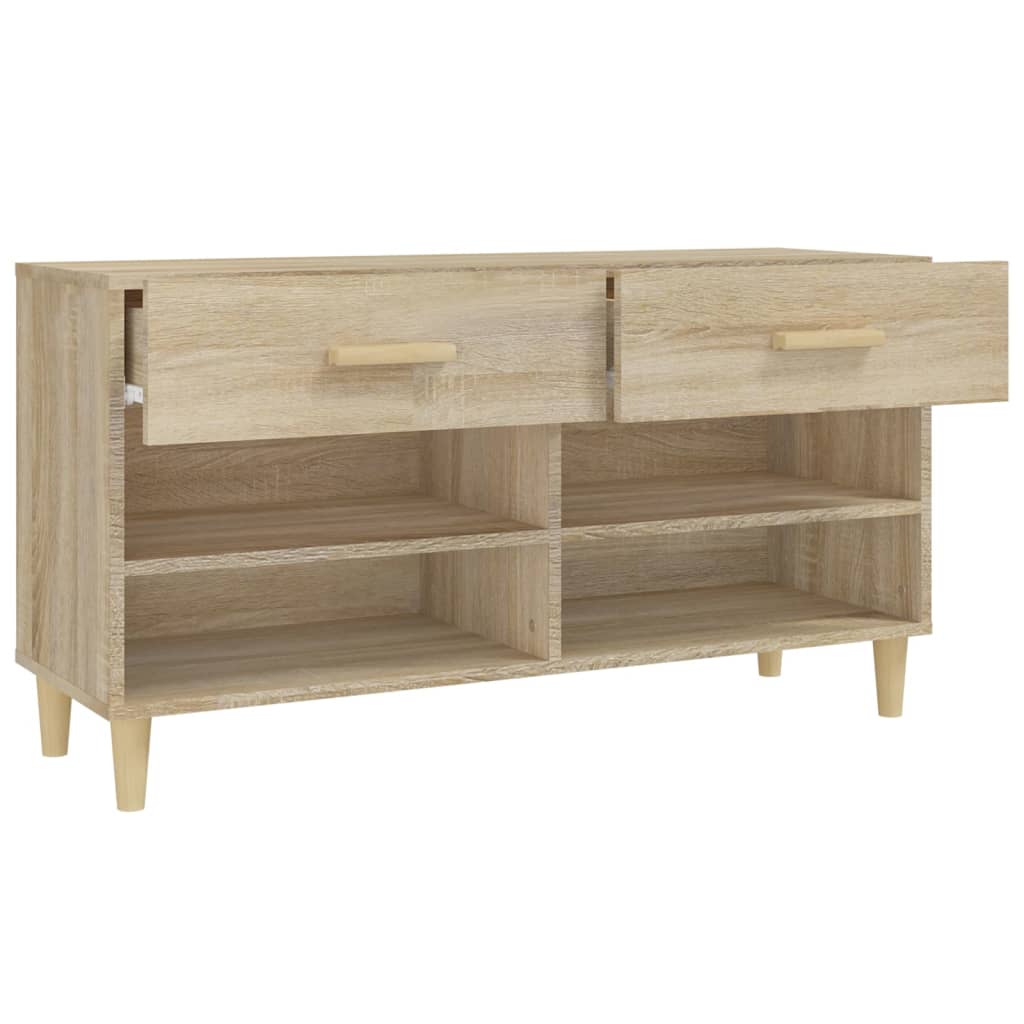 Armoire à chaussures Chêne sonoma 102x35x55cm Bois d'ingénierie - XIOS