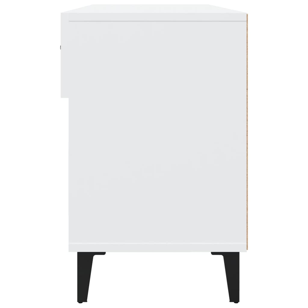 Armoire à chaussures Blanc 102x35x55 cm Bois d'ingénierie - XIOS