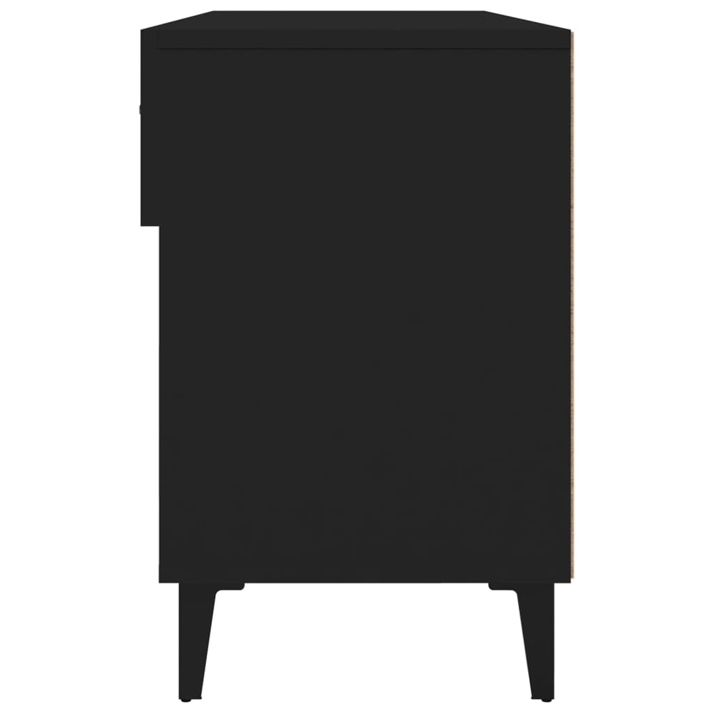 Armoire à chaussures Noir 102x35x55 cm Bois d'ingénierie - XIOS