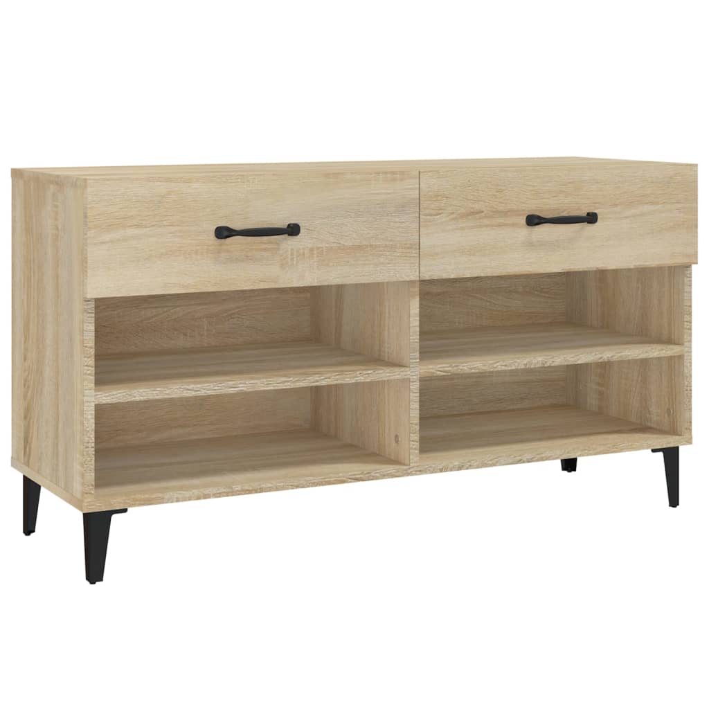 Armoire à chaussures Chêne sonoma 102x35x55cm Bois d'ingénierie - XIOS