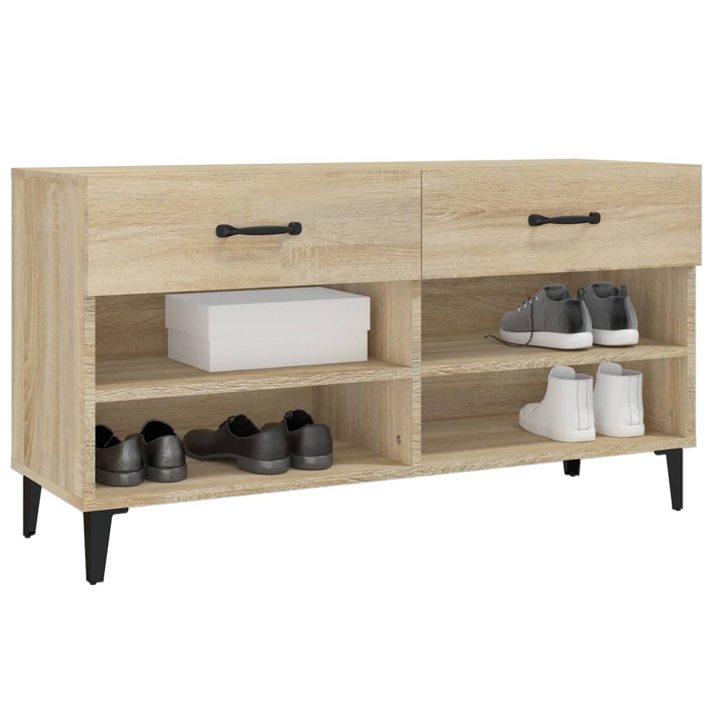 Armoire à chaussures Chêne sonoma 102x35x55cm Bois d'ingénierie - XIOS