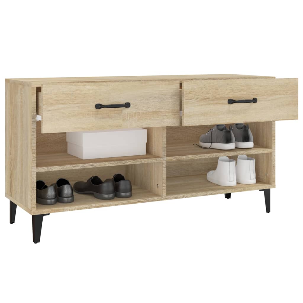 Armoire à chaussures Chêne sonoma 102x35x55cm Bois d'ingénierie - XIOS
