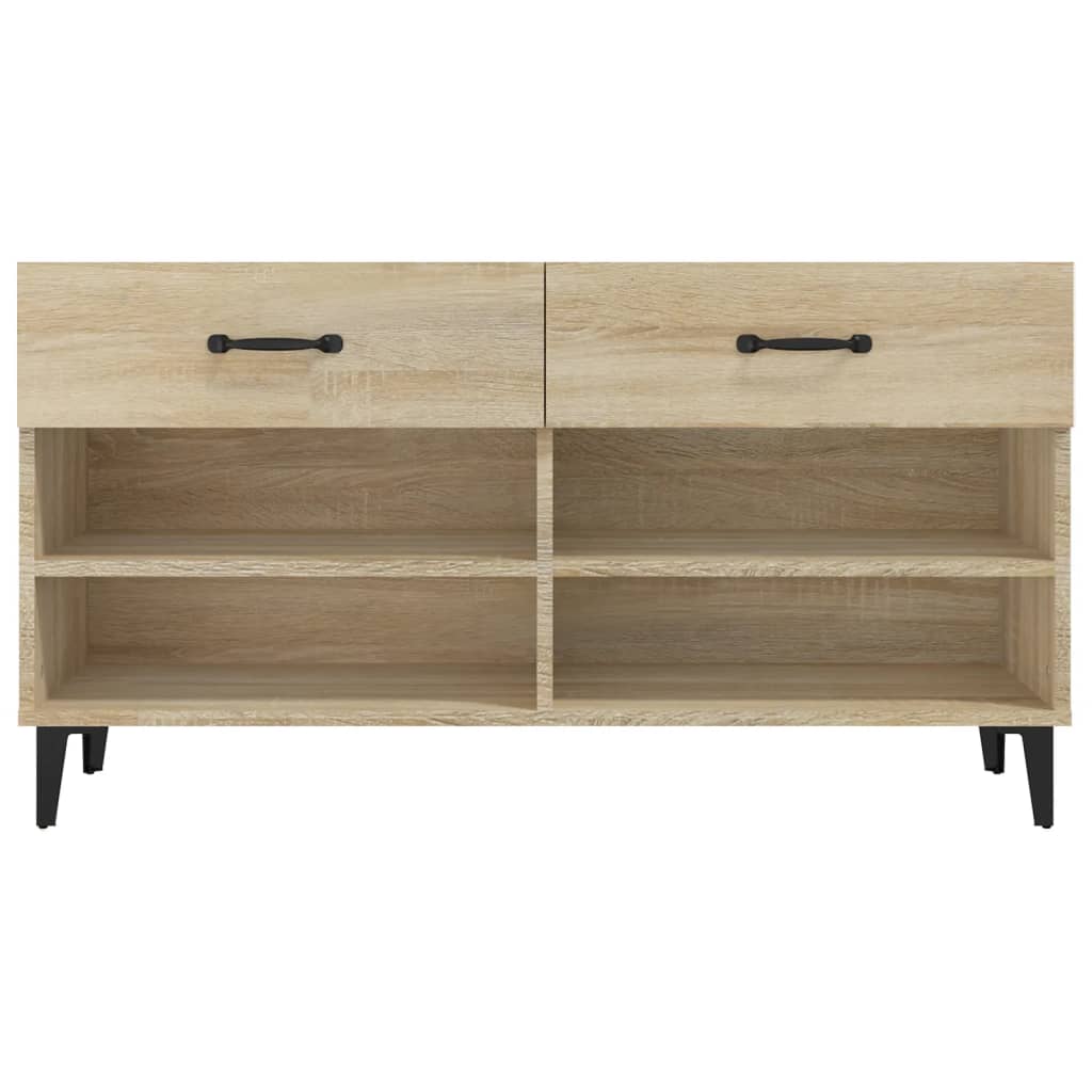 Armoire à chaussures Chêne sonoma 102x35x55cm Bois d'ingénierie - XIOS