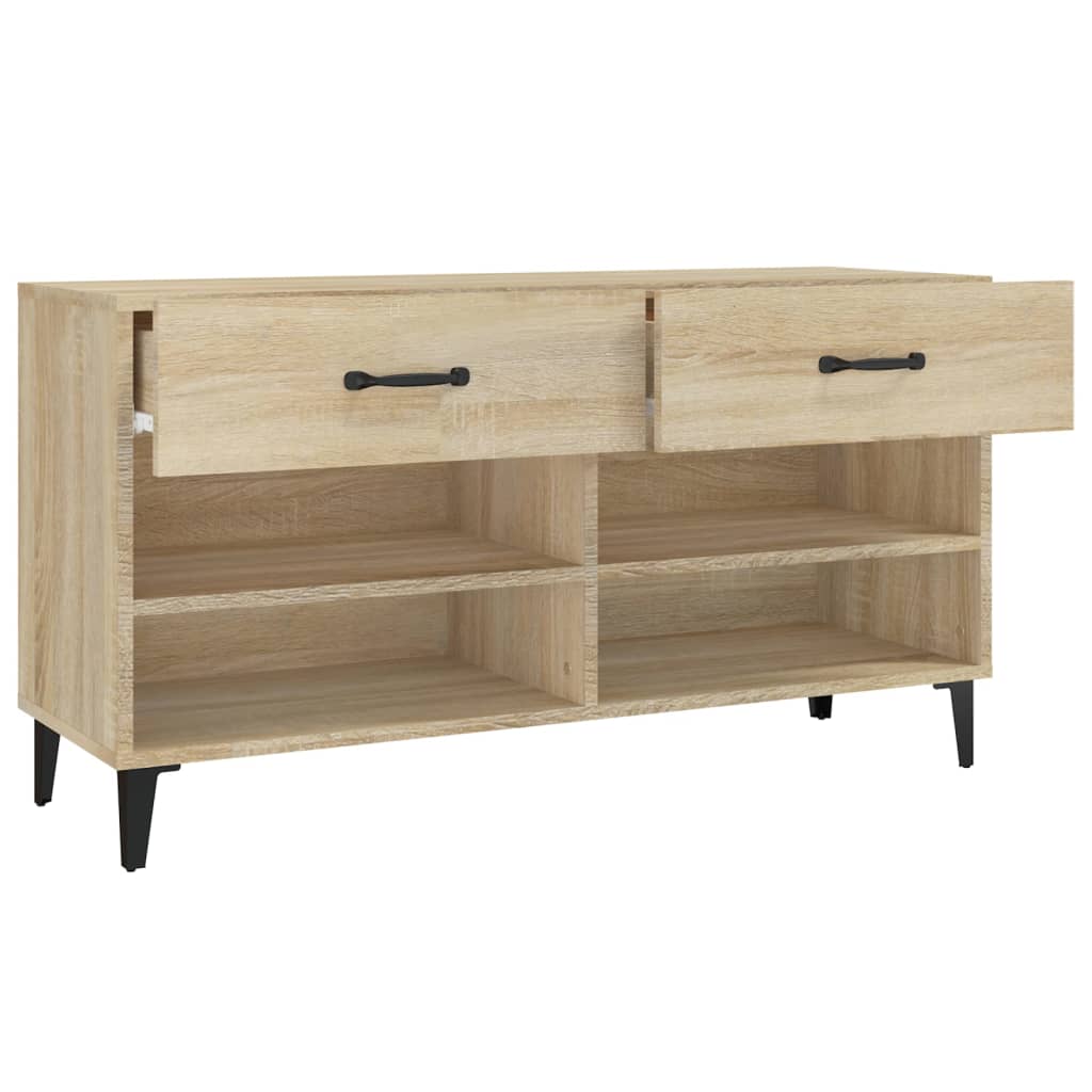 Armoire à chaussures Chêne sonoma 102x35x55cm Bois d'ingénierie - XIOS