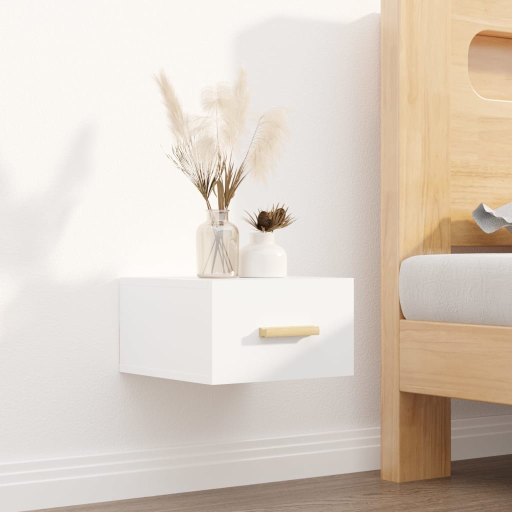 Tables de chevet murales 2 pcs blanc 35x35x20 cm - XIOS