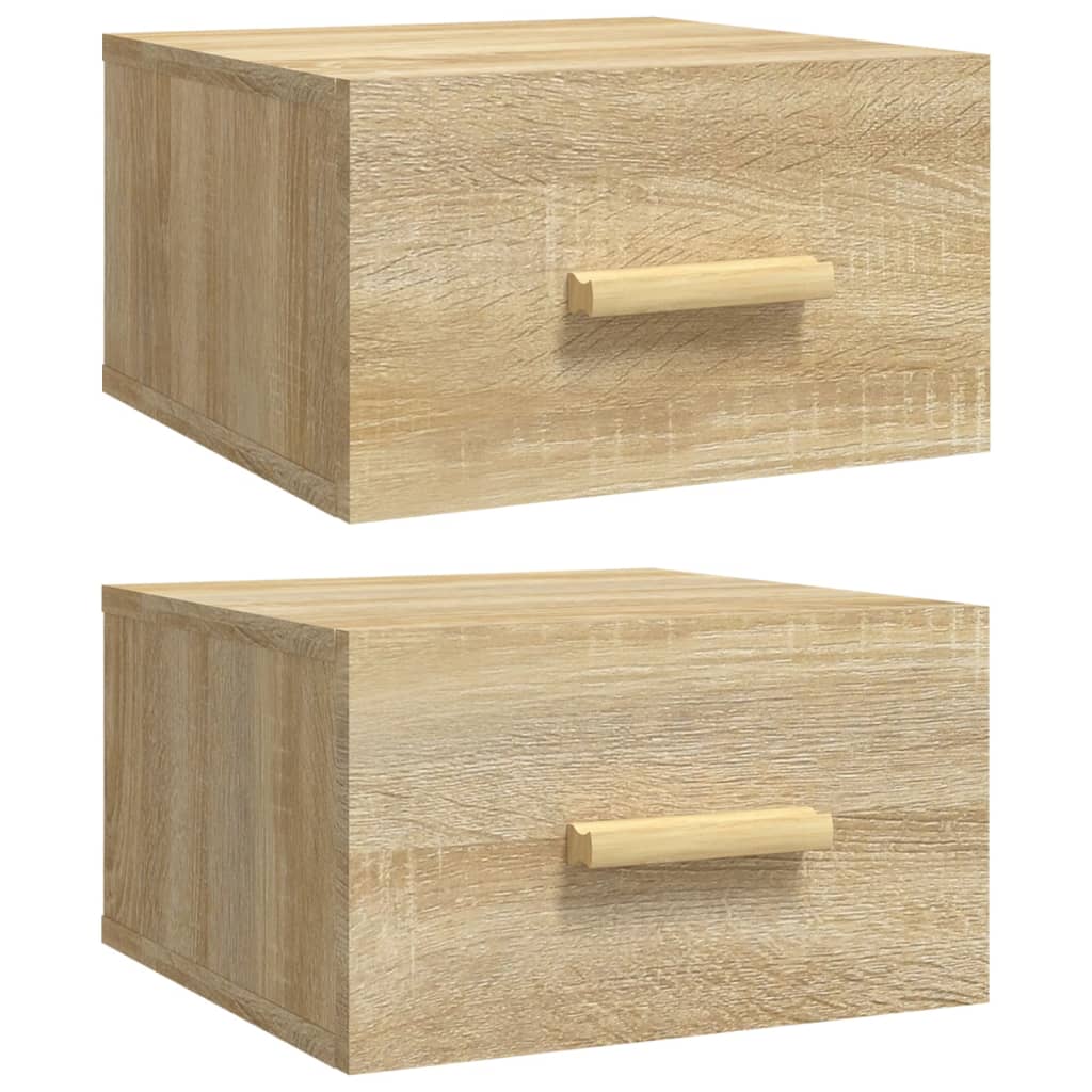 Tables de chevet murales 2 pcs chêne sonoma 35x35x20 cm - XIOS