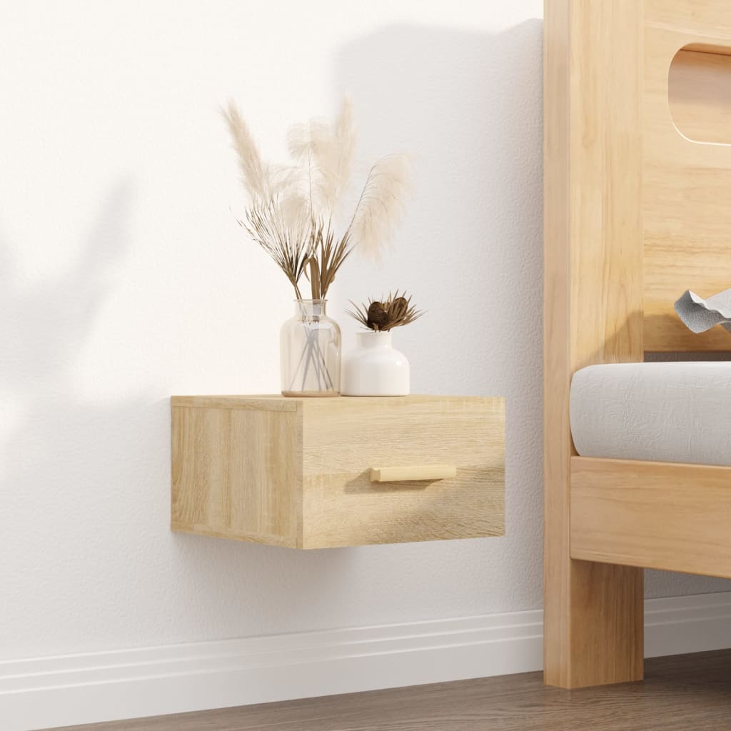 Tables de chevet murales 2 pcs chêne sonoma 35x35x20 cm - XIOS