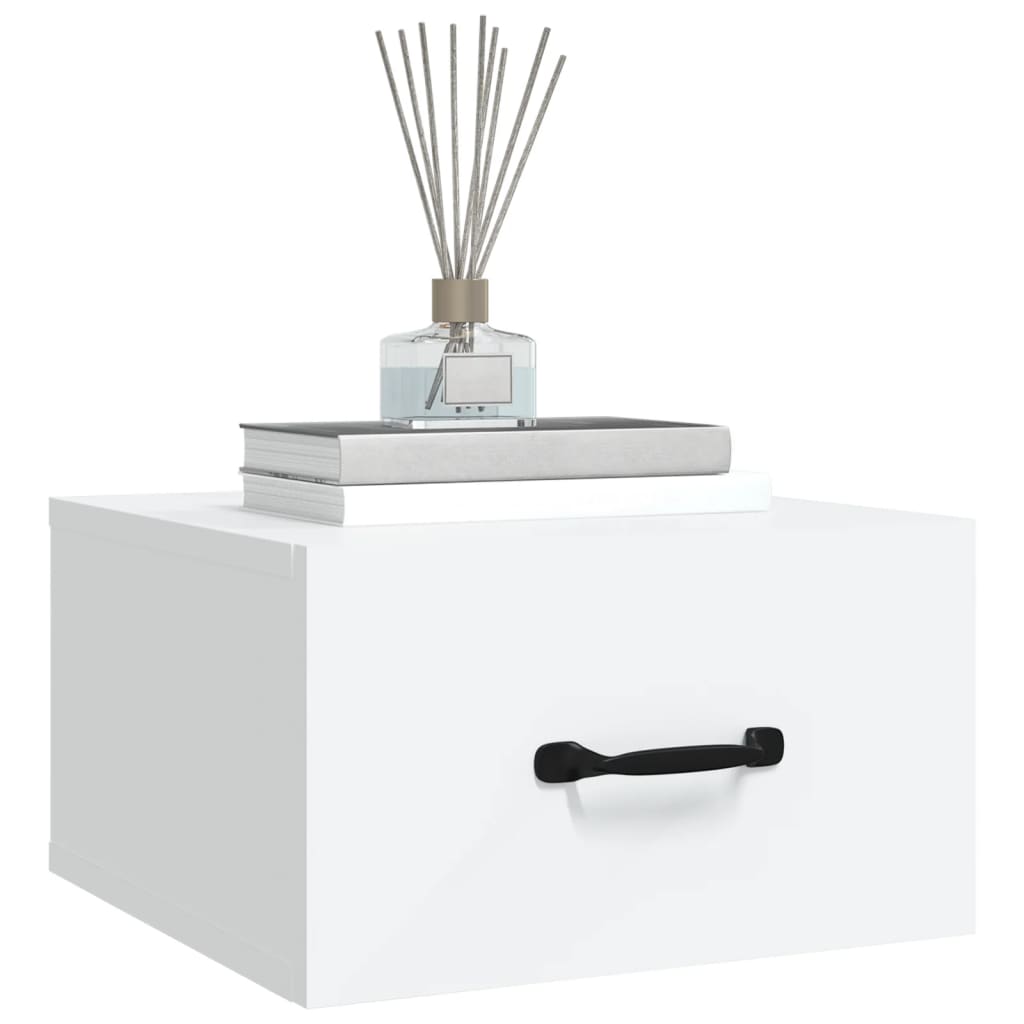 Tables de chevet murales 2 pcs blanc 35x35x20 cm - XIOS