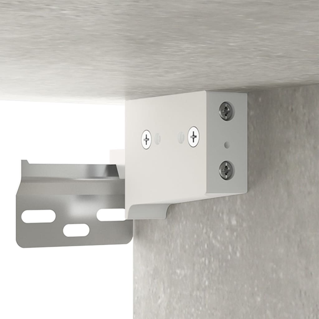 Tables de chevet murales 2 pcs Gris béton 35x35x20 cm - XIOS
