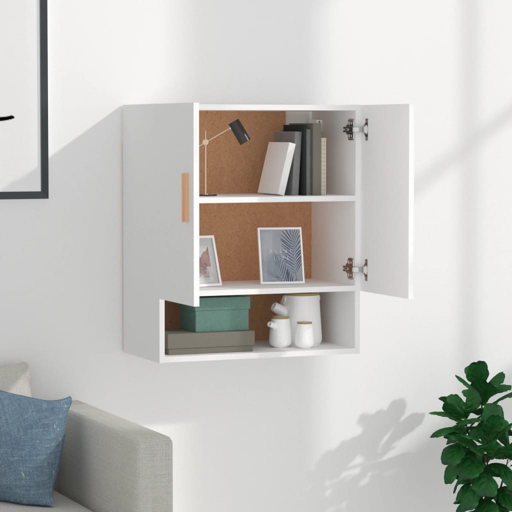 Armoire murale Blanc 60x31x70 cm Bois d'ingénierie - XIOS