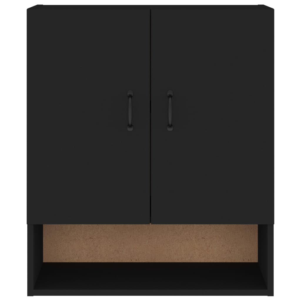 Armoire murale Noir 60x31x70 cm Bois d'ingénierie