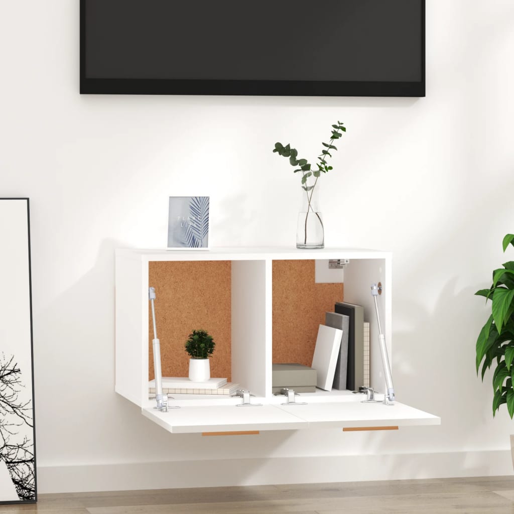 Armoire murale Blanc 60x36,5x35 cm Bois d'ingénierie - XIOS