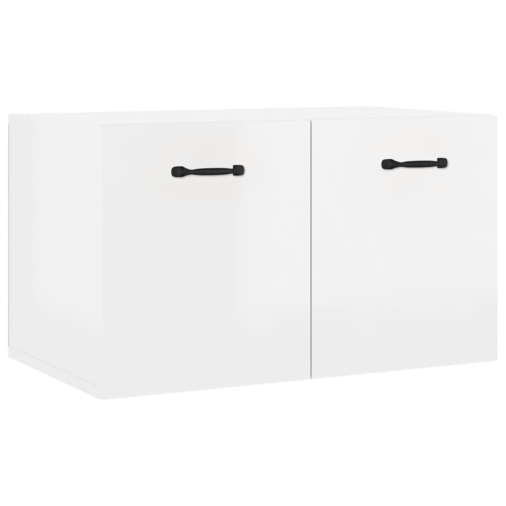 Armoire murale Blanc brillant 60x36,5x35 cm Bois d'ingénierie - XIOS