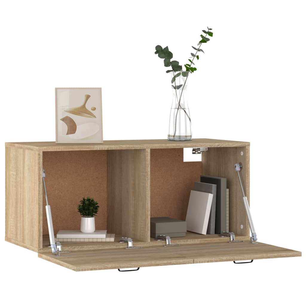 Armoire murale Chêne sonoma 80x35x36,5 cm Bois d'ingénierie - XIOS