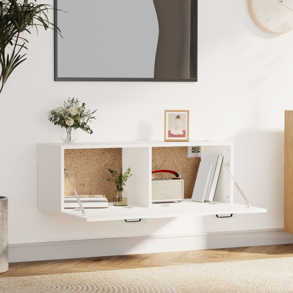Armoire murale Blanc 100x36,5x35 cm Bois d'ingénierie - XIOS