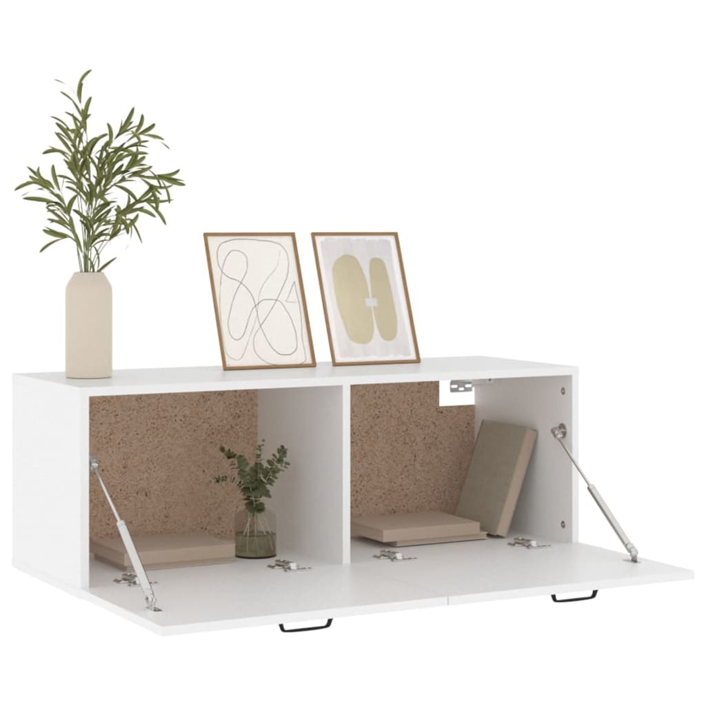 Armoire murale Blanc 100x36,5x35 cm Bois d'ingénierie - XIOS