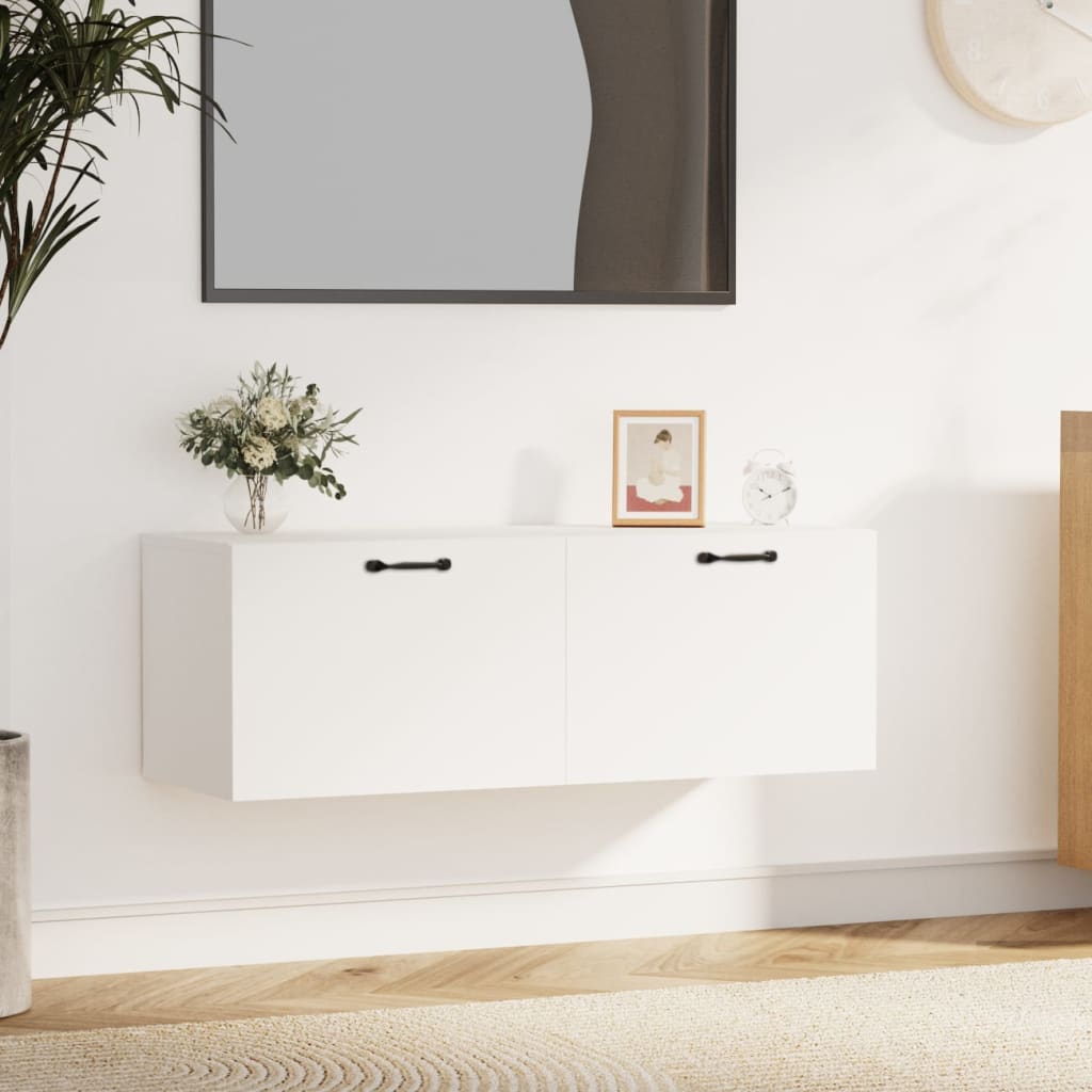 Armoire murale Blanc 100x36,5x35 cm Bois d'ingénierie - XIOS