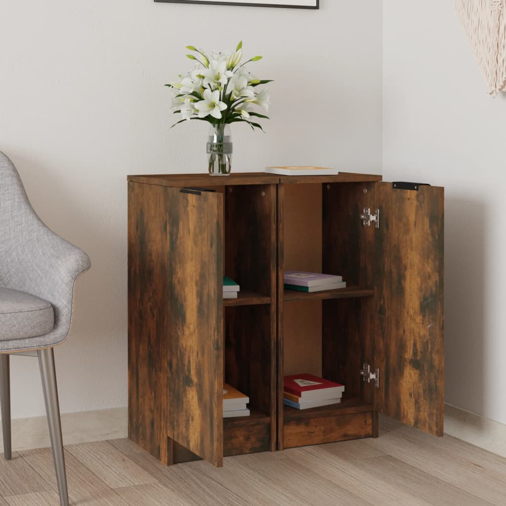 Buffets 2 pcs Chêne fumé 30x30x70 cm Bois d'ingénierie - XIOS