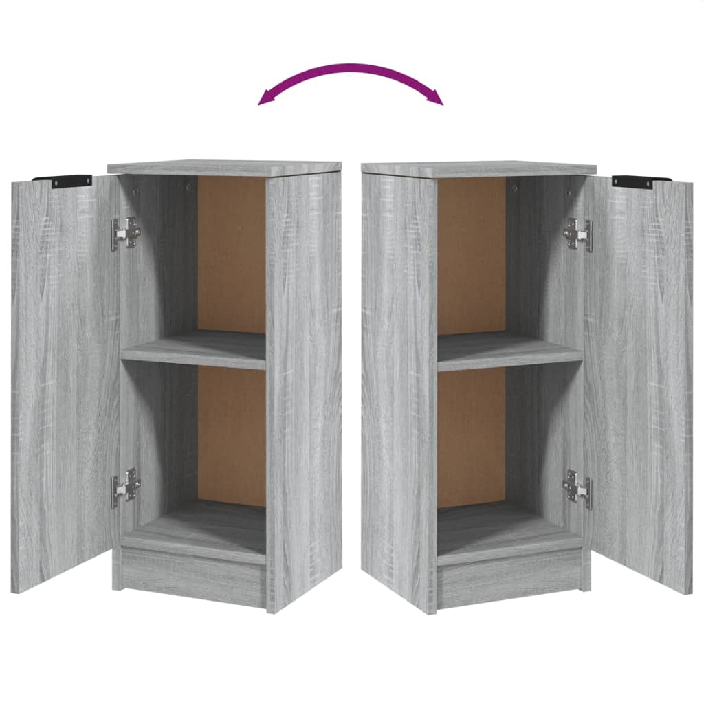 Buffet Sonoma gris 30x30x70 cm Bois d'ingénierie - XIOS