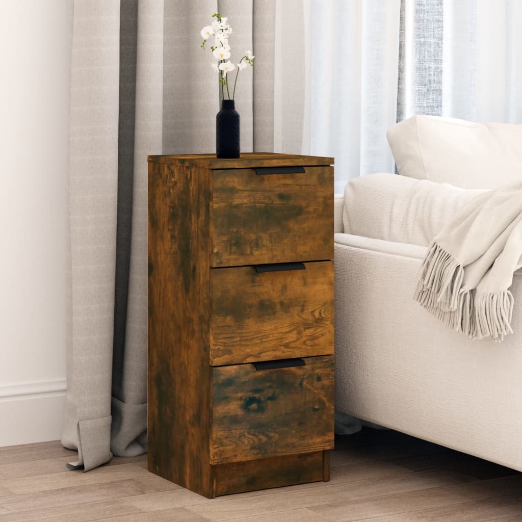 Buffet Chêne fumé 30x30x70 cm Bois d'ingénierie - XIOS