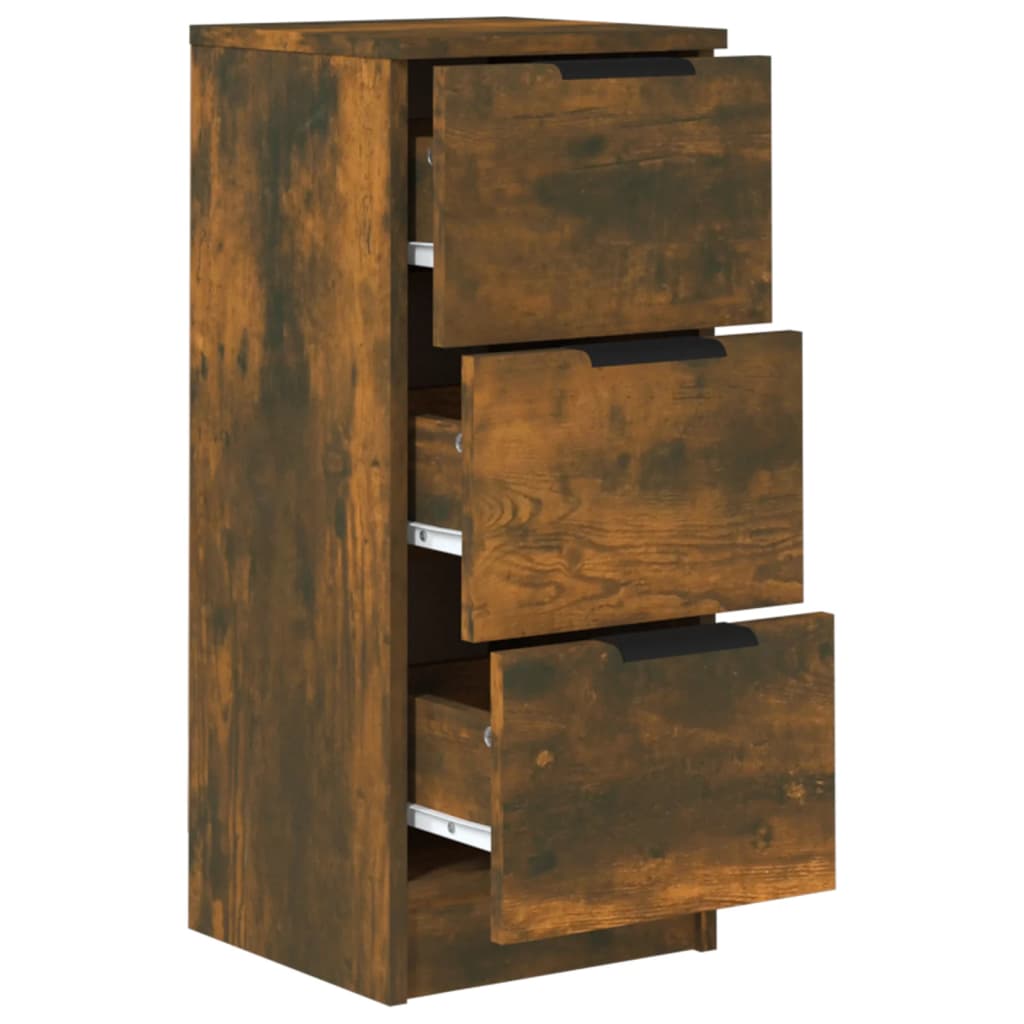 Buffets 2 pcs Chêne fumé 30x30x70 cm Bois d'ingénierie - XIOS