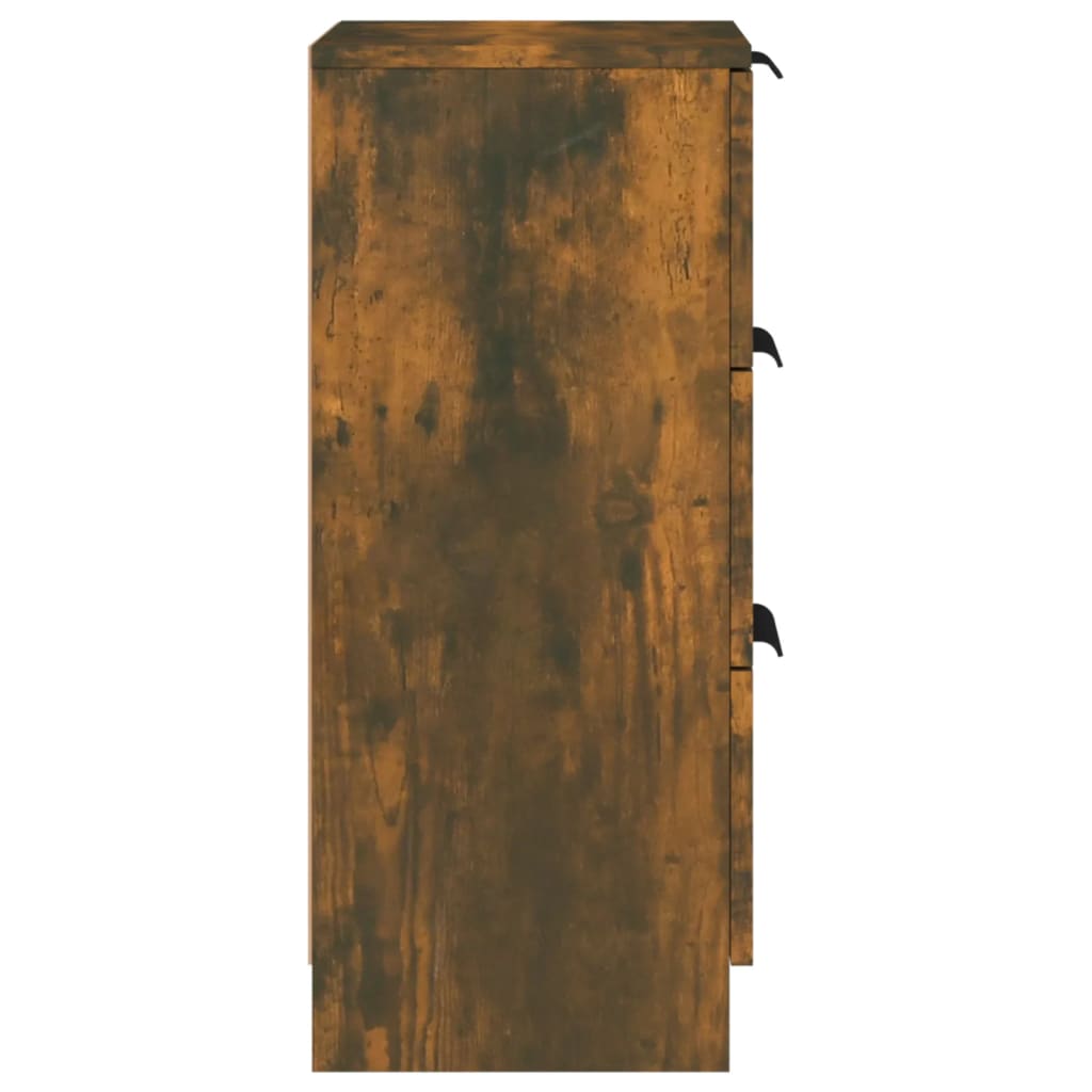 Buffets 2 pcs Chêne fumé 30x30x70 cm Bois d'ingénierie - XIOS
